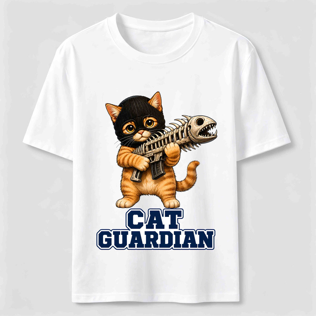 Fishbone Guardian Cat Classic T-Shirt