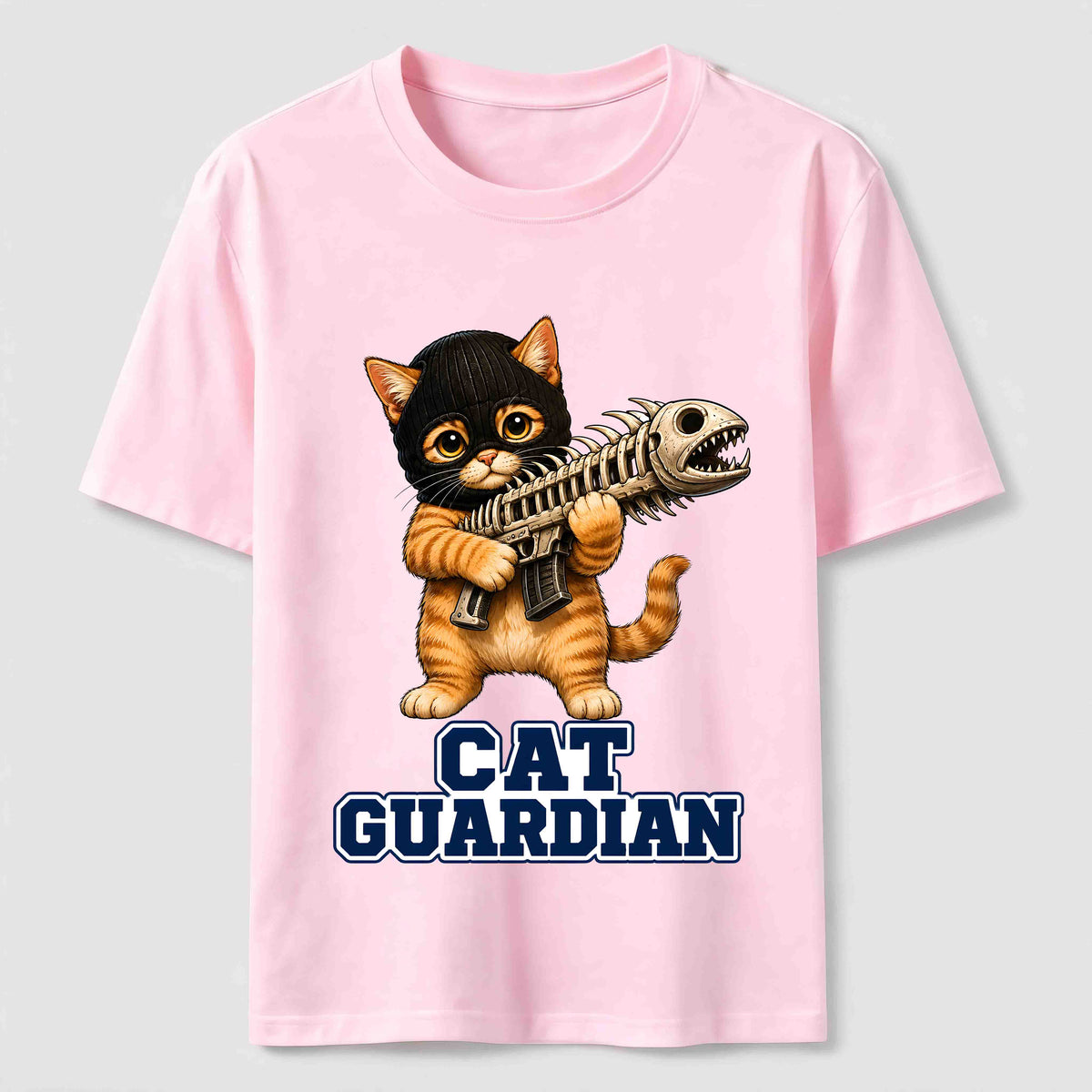 Fishbone Guardian Cat Classic T-Shirt