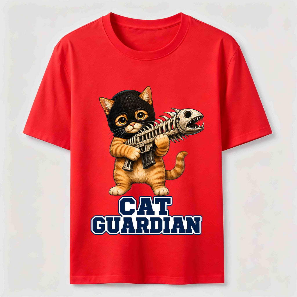 Fishbone Guardian Cat Classic T-Shirt