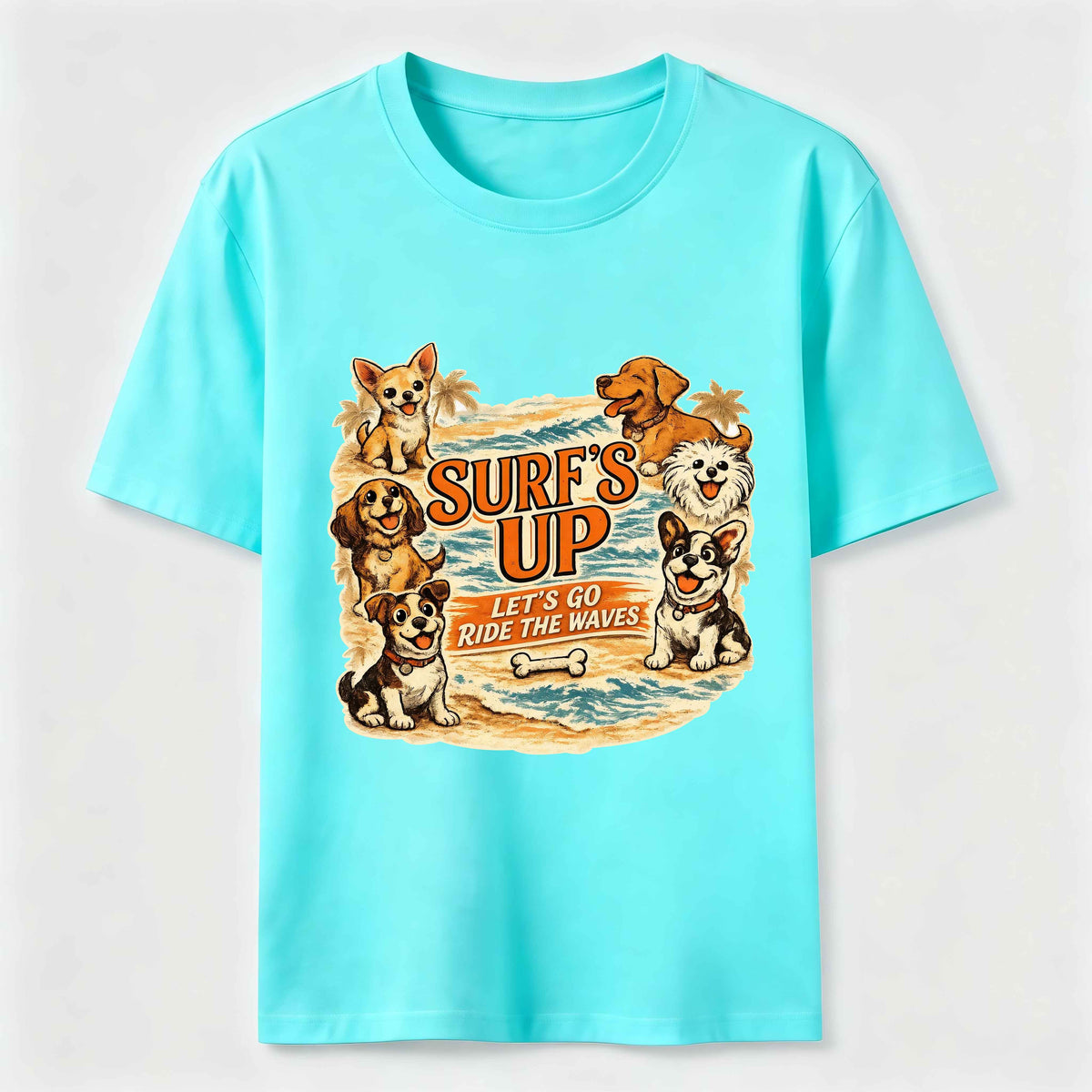 Surf’s Up Dog Crew Classic T-Shirt