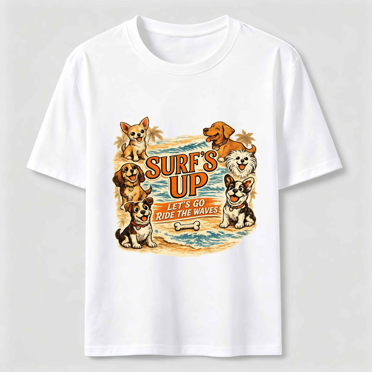 Surf’s Up Dog Crew Classic T-Shirt