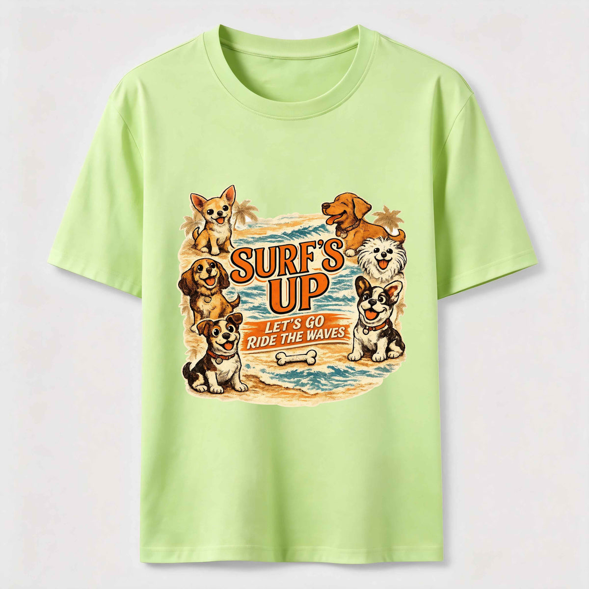 Surf’s Up Dog Crew Classic T-Shirt