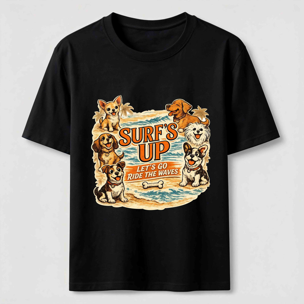 Surf’s Up Dog Crew Classic T-Shirt