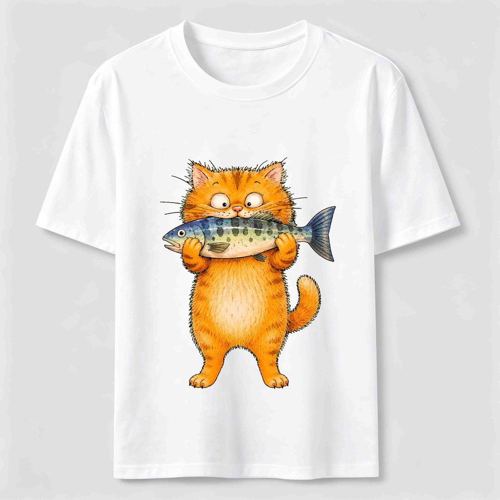 Fish Is Mine Cat Classic T-Shirt