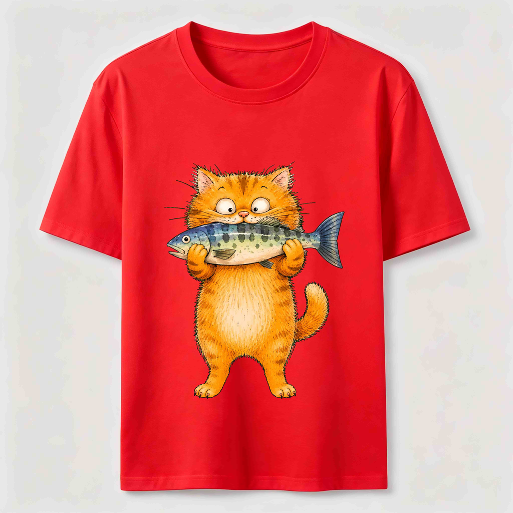 Fish Is Mine Cat Classic T-Shirt