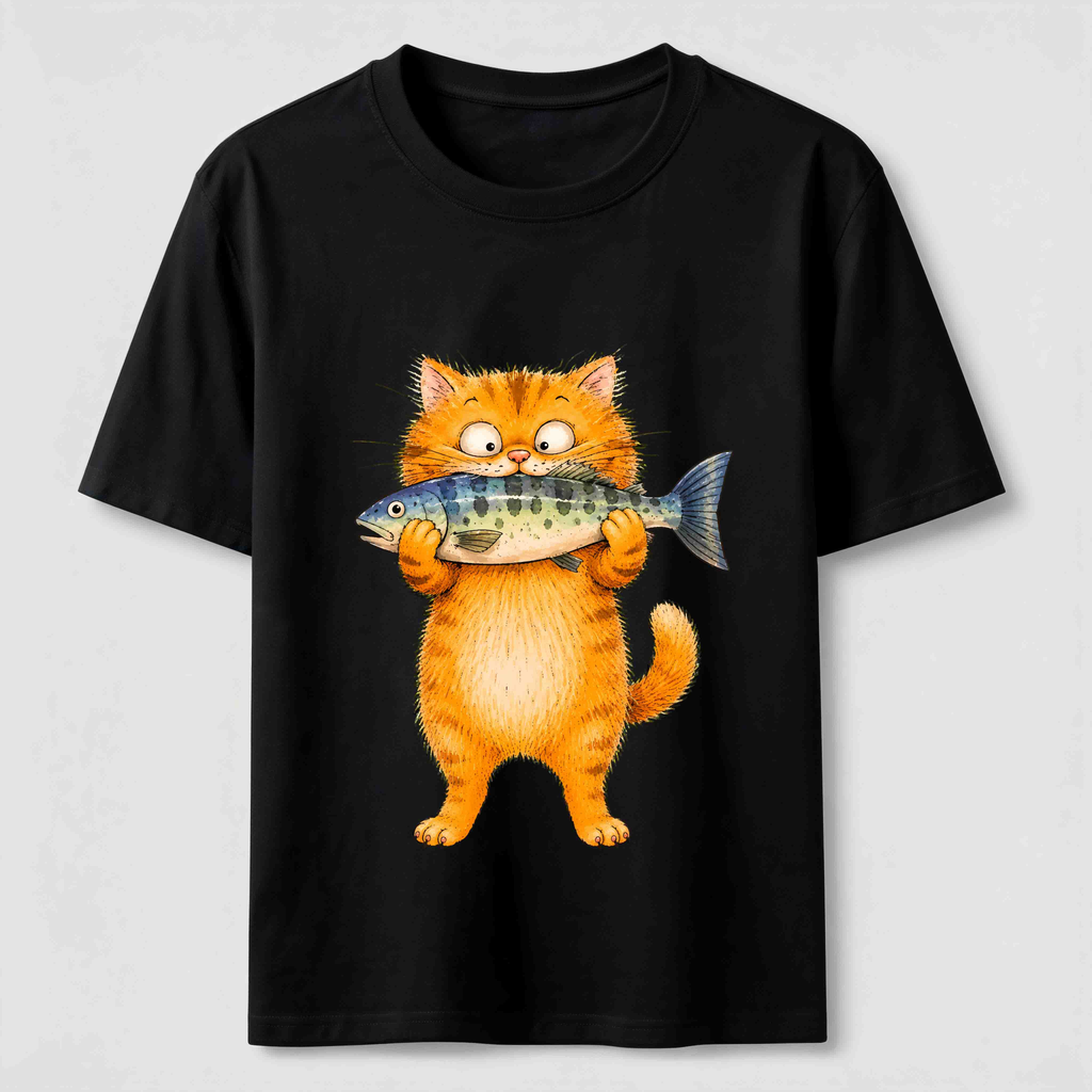 Fish Is Mine Cat Classic T-Shirt
