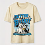 Better With a Buddy Cat and Dog Classic T-Shirt
