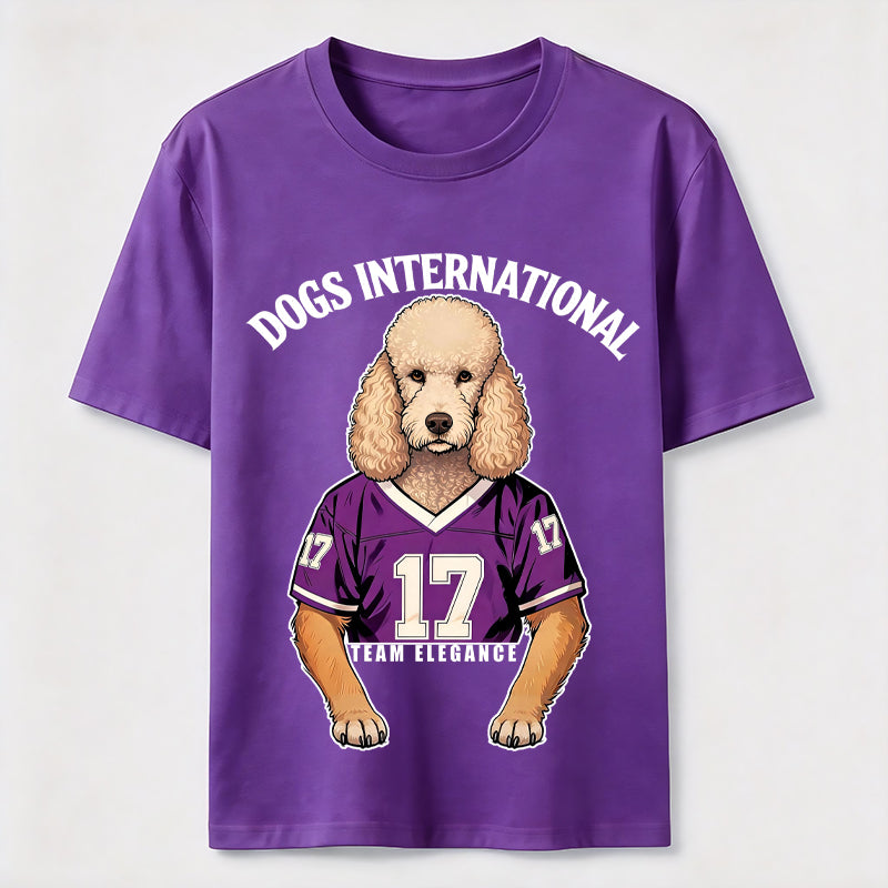 Team Elegance Poodle Athletic T-Shirt