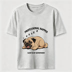 Professional Napper Funny Pug T-Shirt