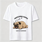 Professional Napper Funny Pug T-Shirt