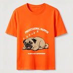Professional Napper Funny Pug T-Shirt