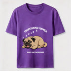 Professional Napper Funny Pug T-Shirt