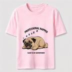 Professional Napper Funny Pug T-Shirt