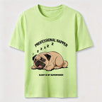 Professional Napper Funny Pug T-Shirt