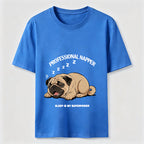 Professional Napper Funny Pug T-Shirt