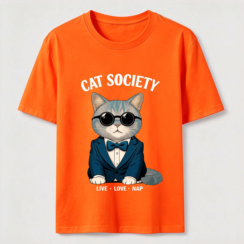Cat Society Live Love Nap T-Shirt