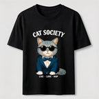 Cat Society Live Love Nap T-Shirt