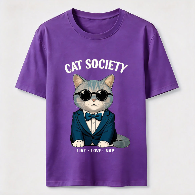 Cat Society Live Love Nap T-Shirt