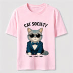 Cat Society Live Love Nap T-Shirt