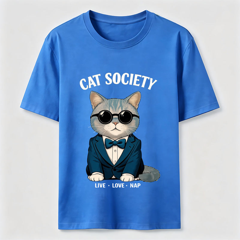 Cat Society Live Love Nap T-Shirt