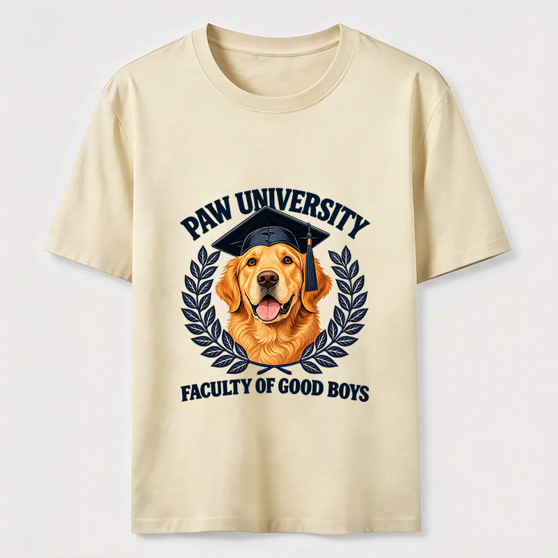 Paw University Golden Retriever T-Shirt