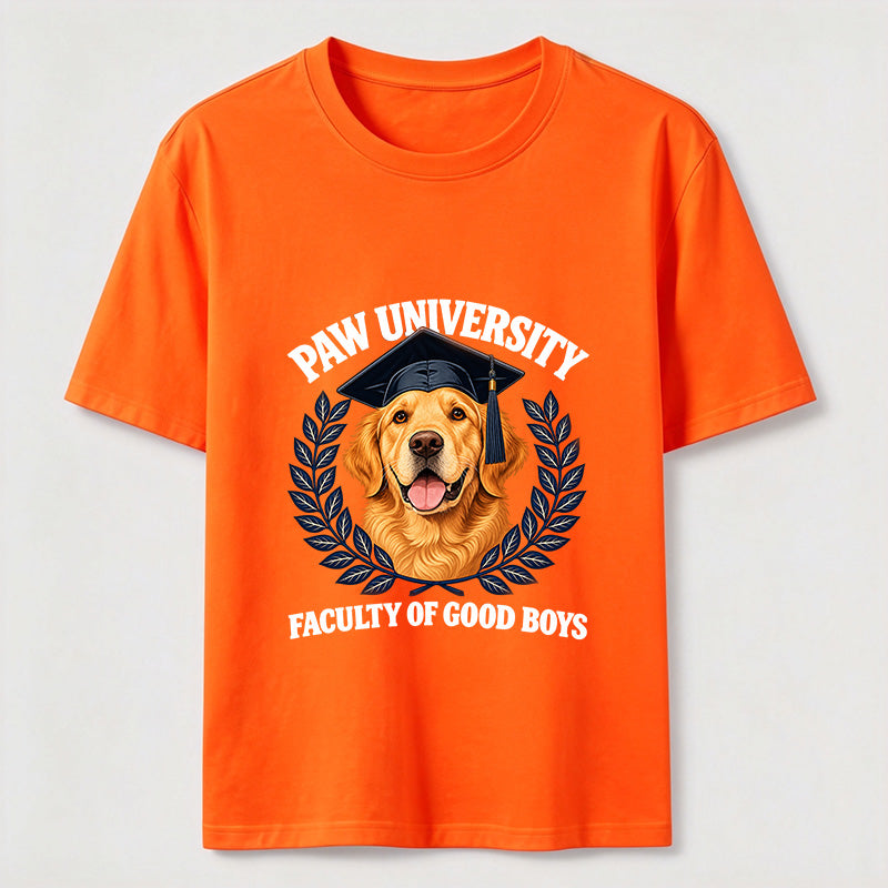 Paw University Golden Retriever T-Shirt