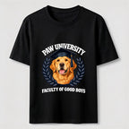 Paw University Golden Retriever T-Shirt