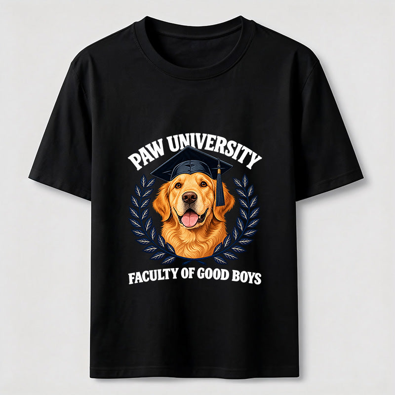 Paw University Golden Retriever T-Shirt
