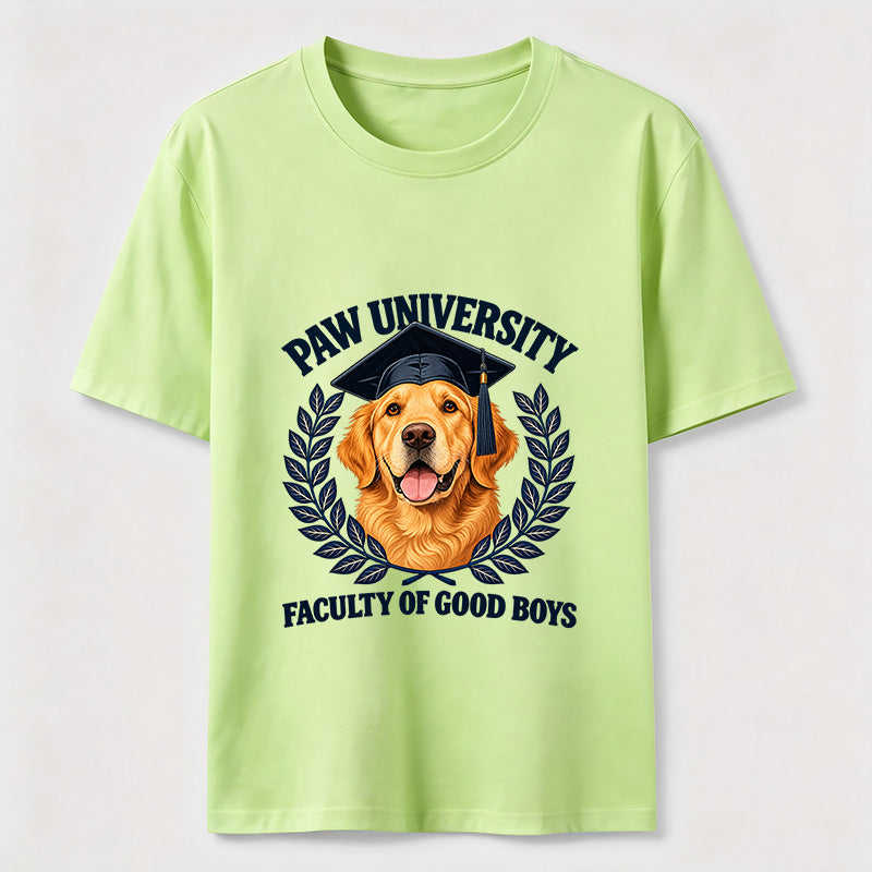 Paw University Golden Retriever T-Shirt