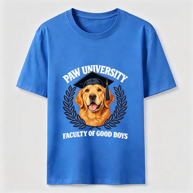 Paw University Golden Retriever T-Shirt