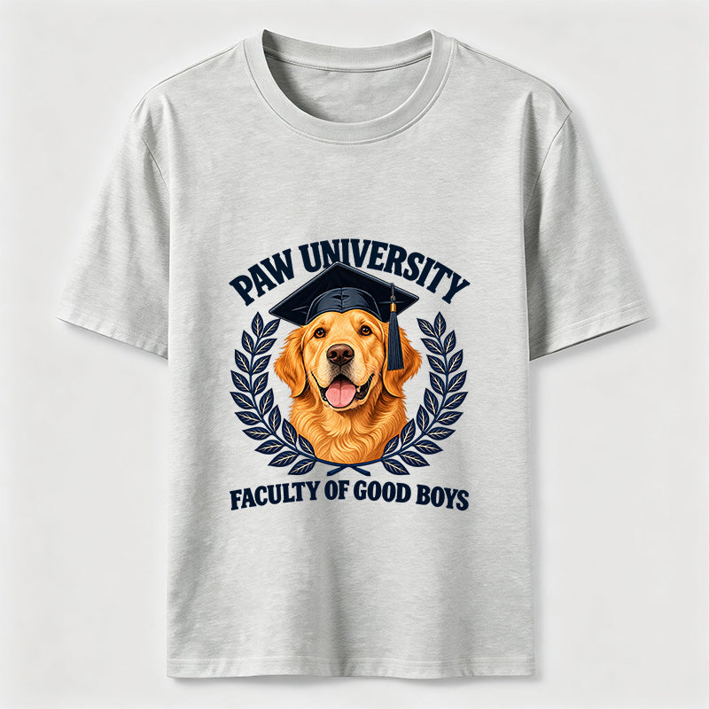 Paw University Golden Retriever T-Shirt