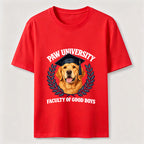 Paw University Golden Retriever T-Shirt