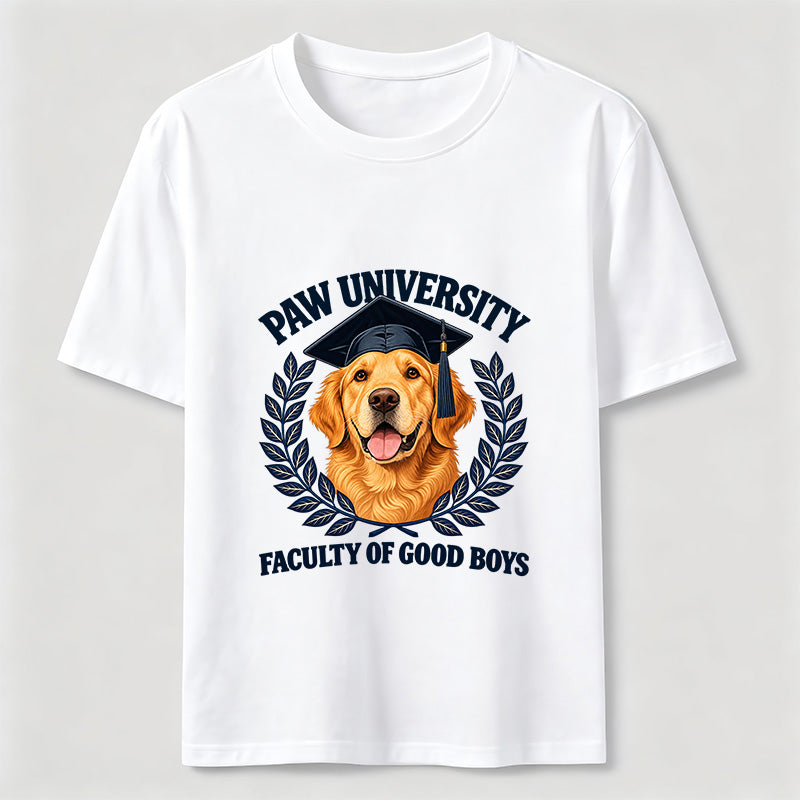Paw University Golden Retriever T-Shirt