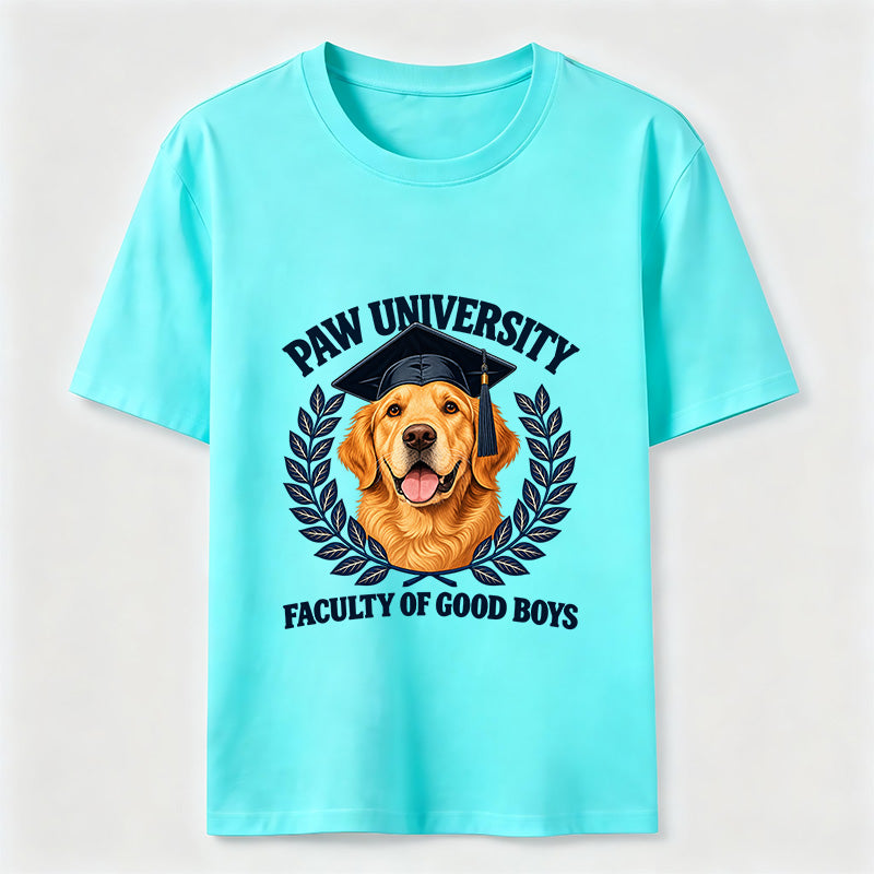 Paw University Golden Retriever T-Shirt