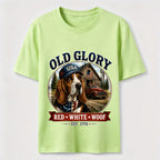 Home of the Brave Patriotic Bulldog T-Shirt