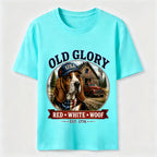 Home of the Brave Patriotic Bulldog T-Shirt