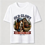 Home of the Brave Patriotic Bulldog T-Shirt
