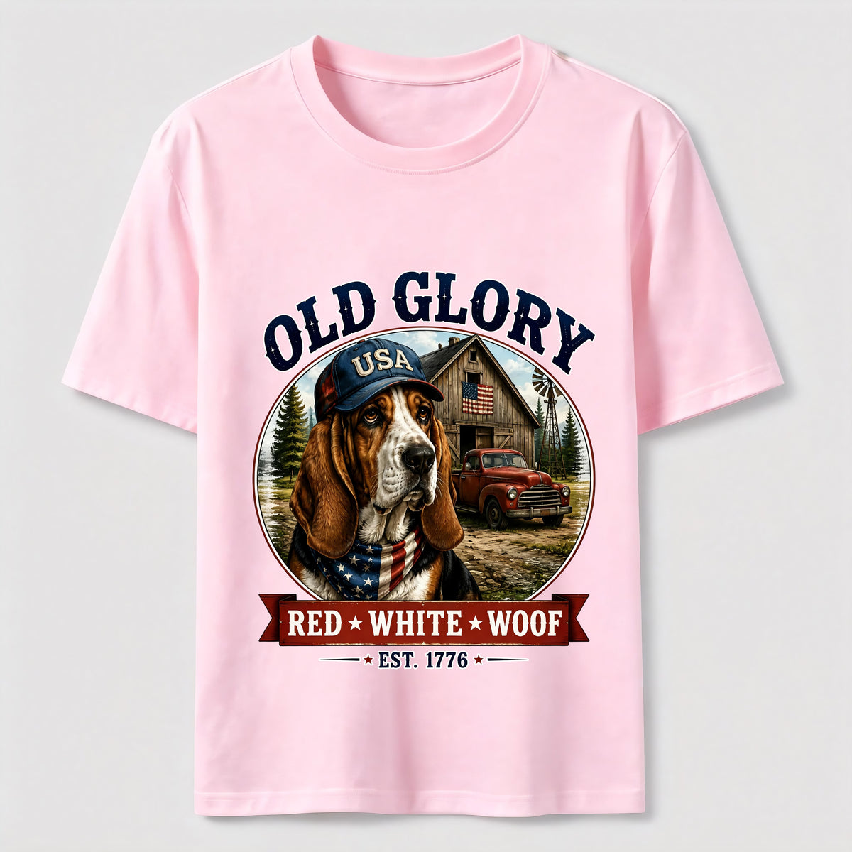 Home of the Brave Patriotic Bulldog T-Shirt