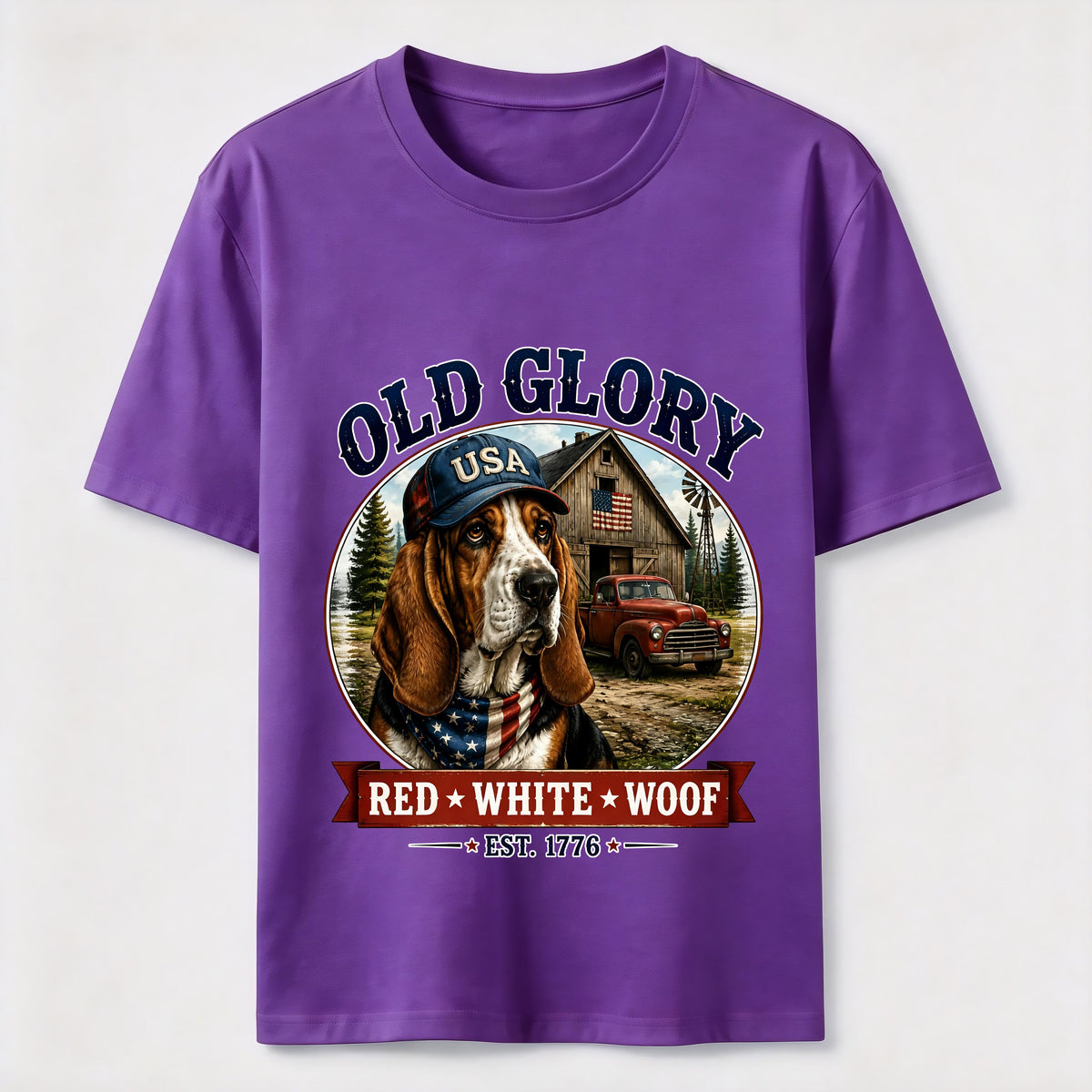 Home of the Brave Patriotic Bulldog T-Shirt