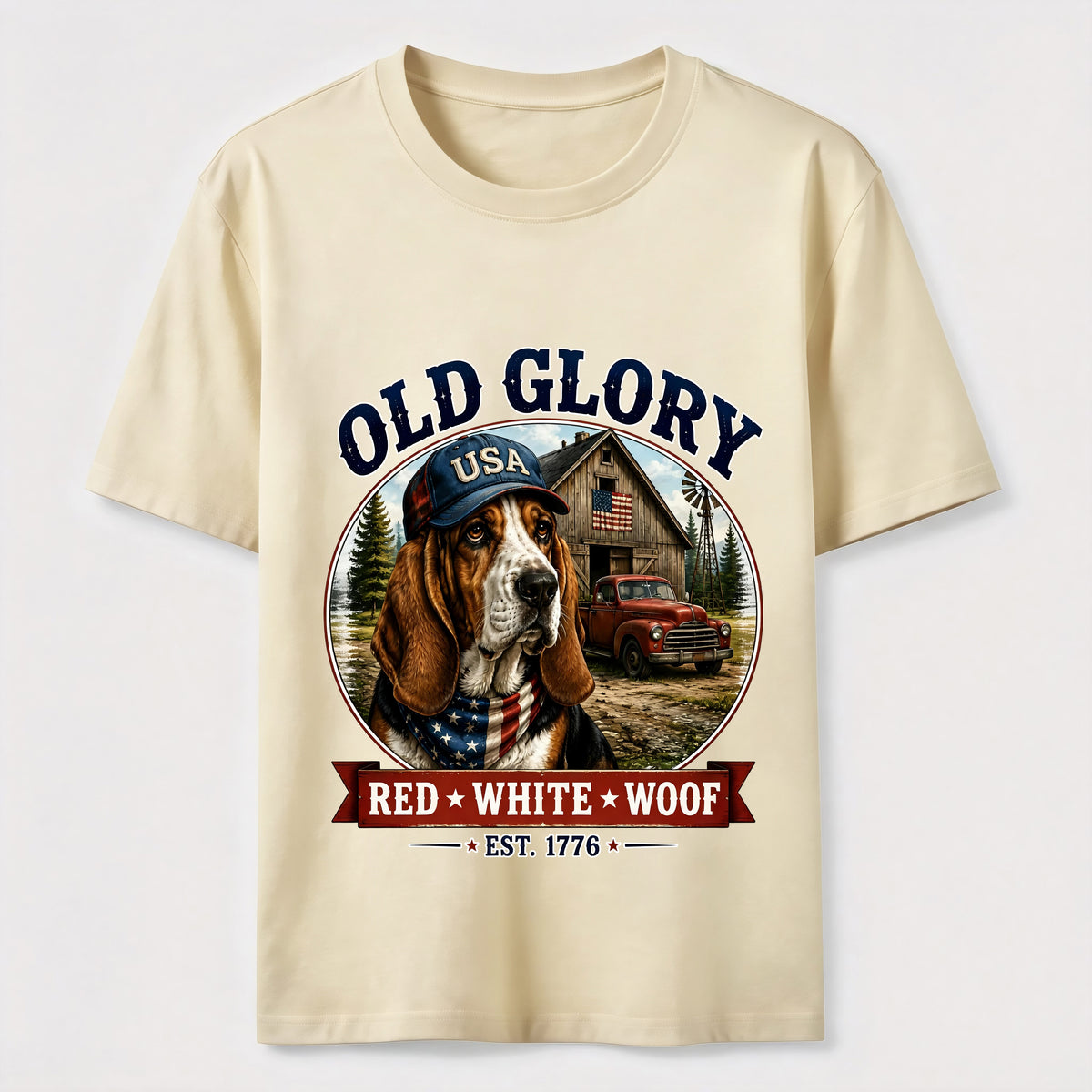 Home of the Brave Patriotic Bulldog T-Shirt