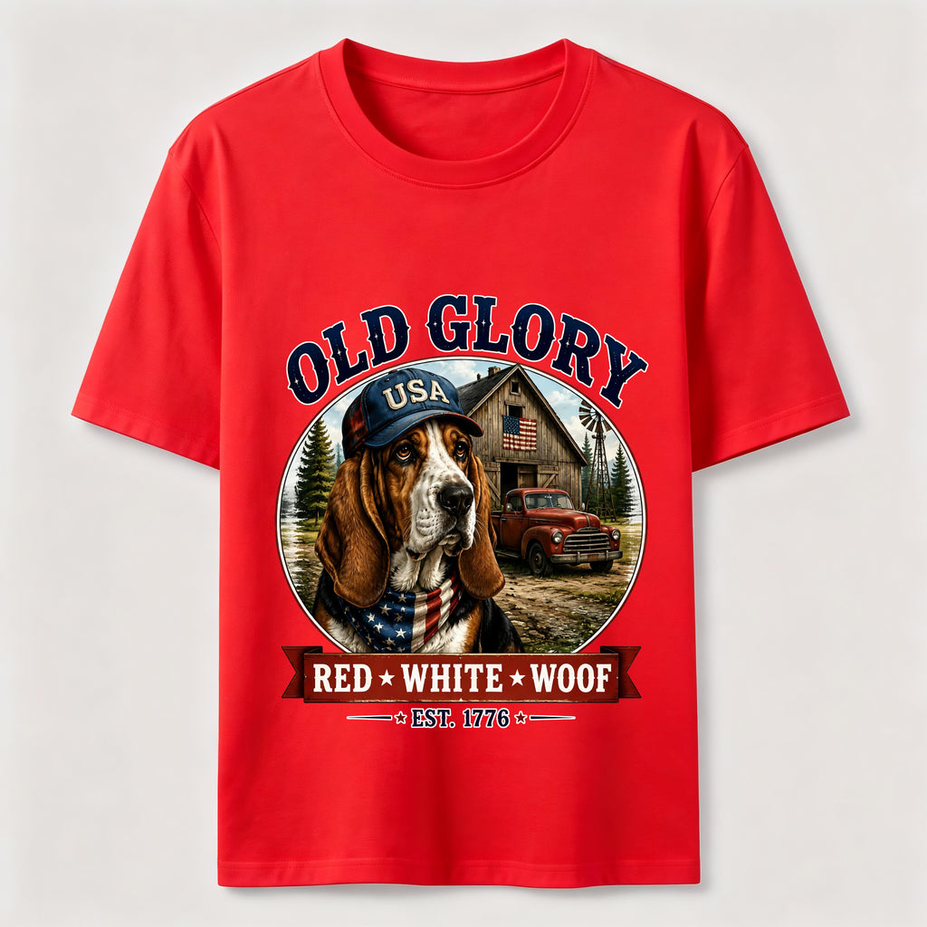 Home of the Brave Patriotic Bulldog T-Shirt