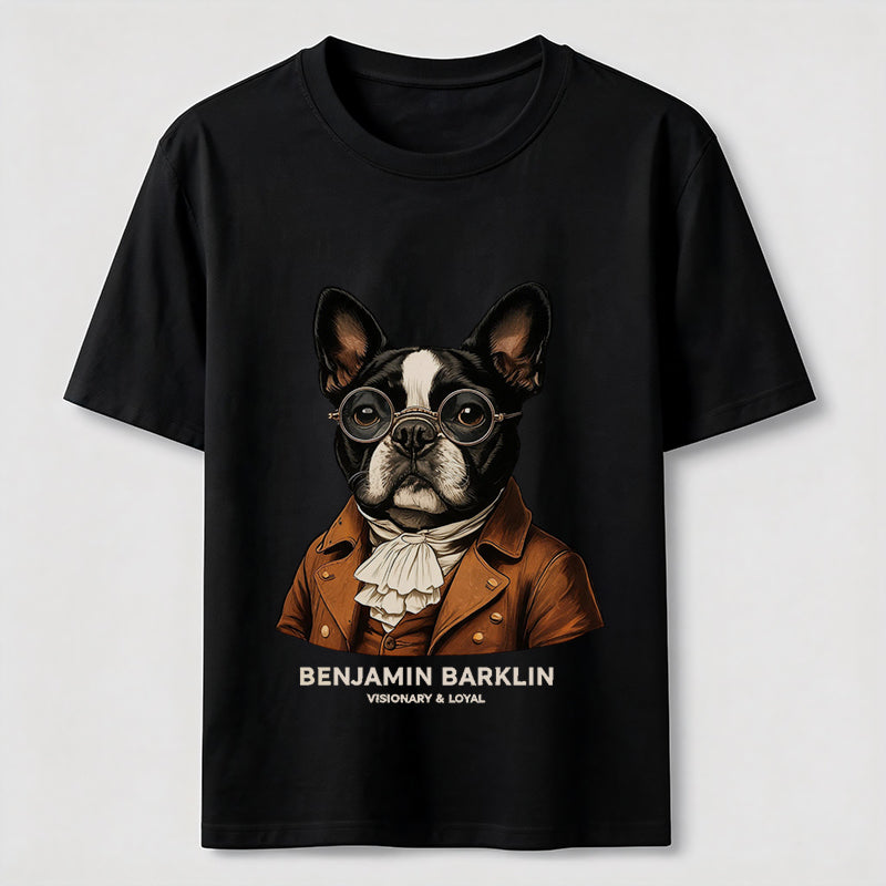 Benjamin Barklin Boston Terrier T-Shirt