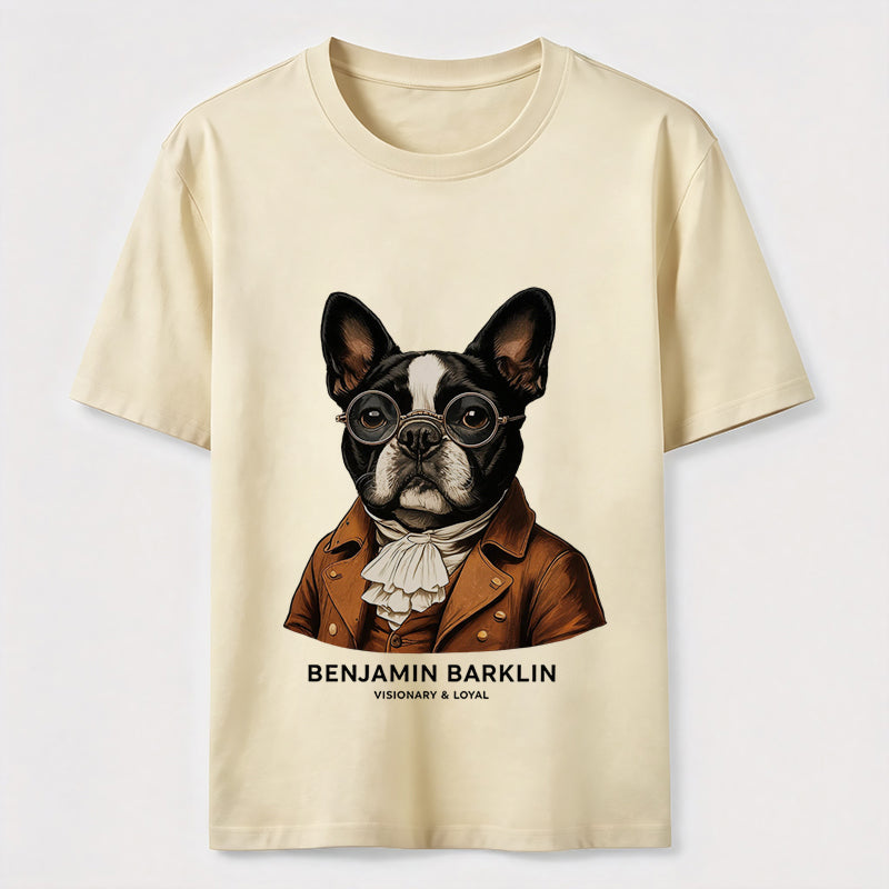 Benjamin Barklin Boston Terrier T-Shirt