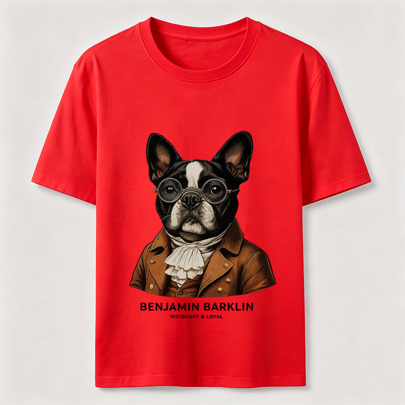 Benjamin Barklin Boston Terrier T-Shirt