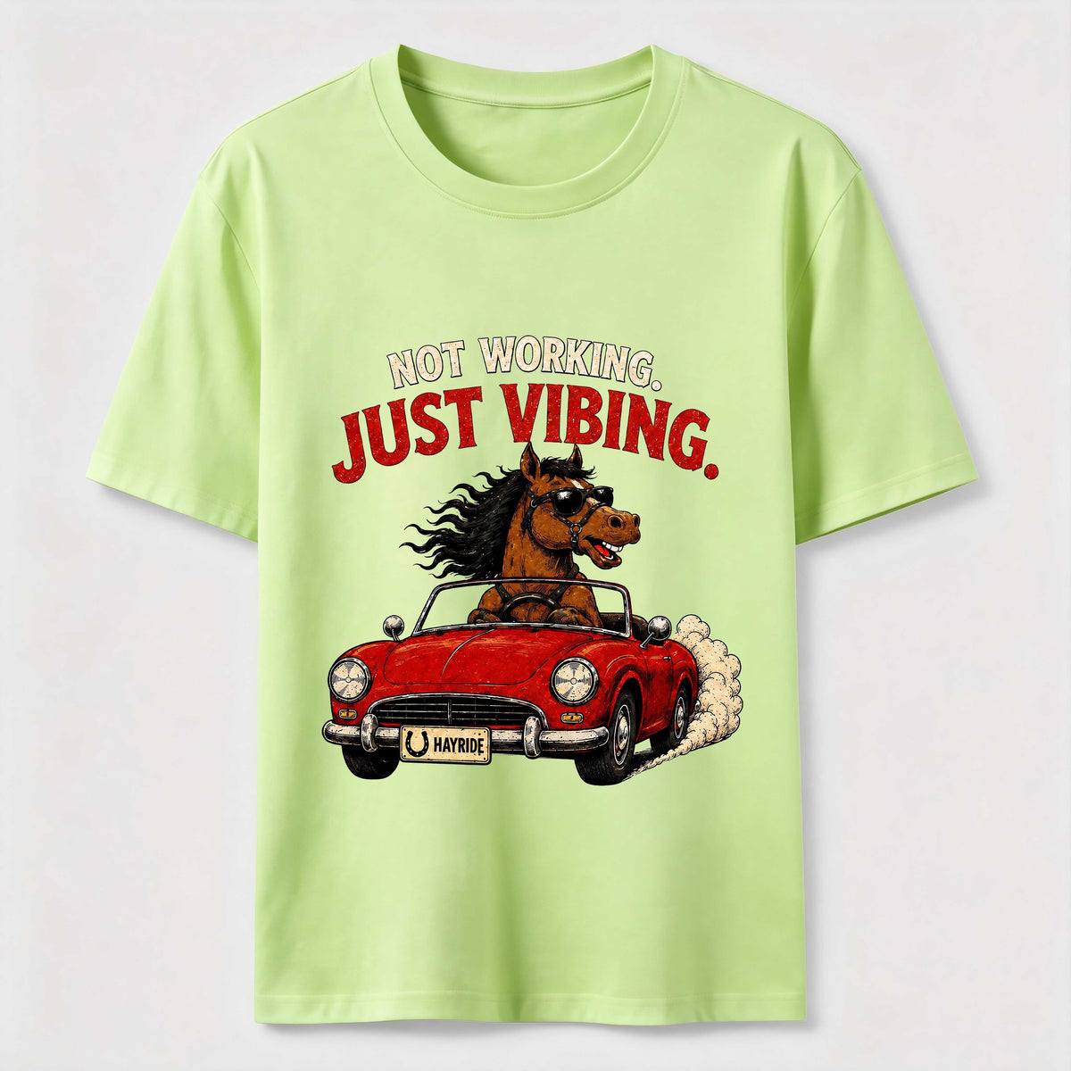Not Working Just Vibing Horse Classic T-Shirt