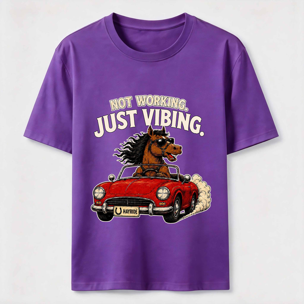 Not Working Just Vibing Horse Classic T-Shirt
