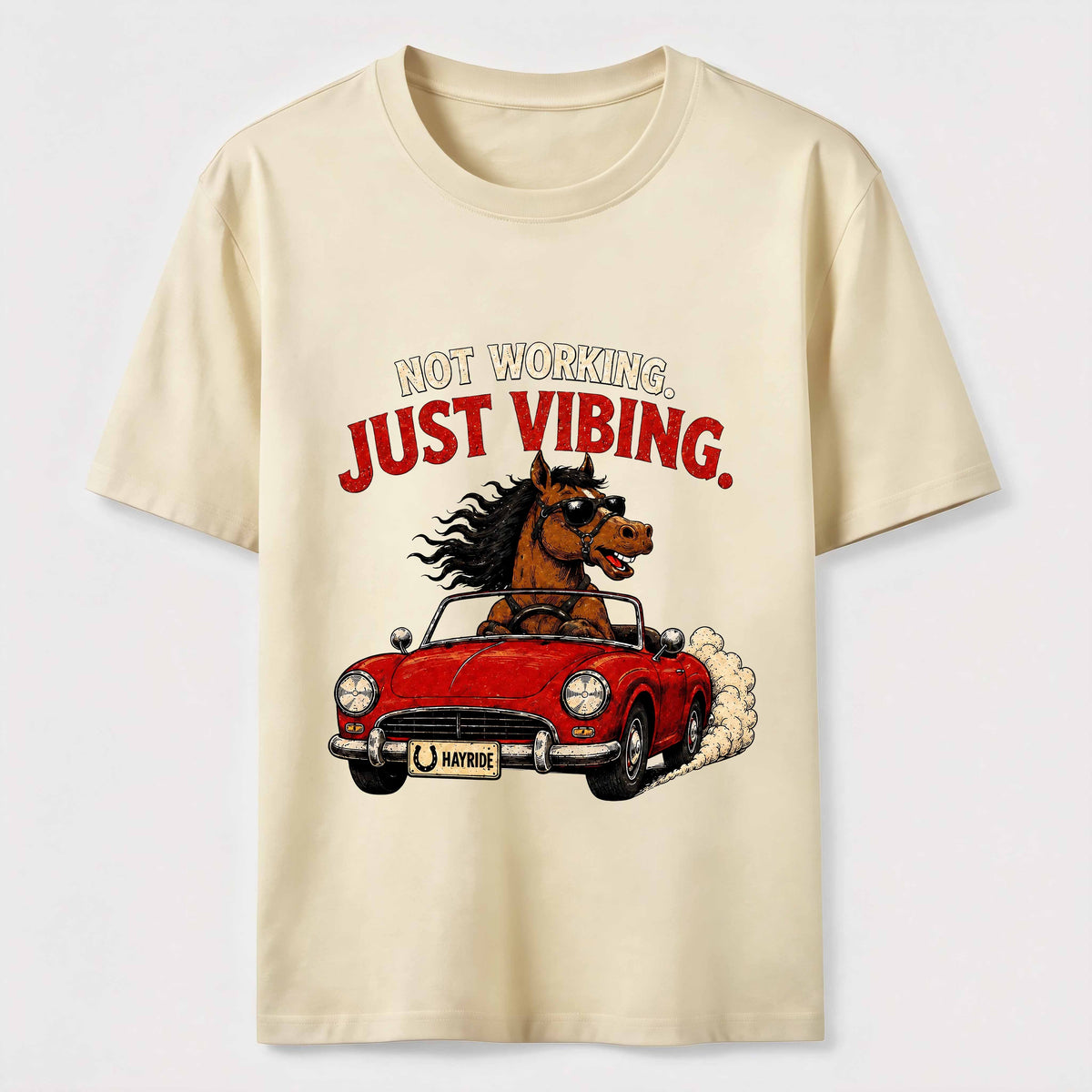 Not Working Just Vibing Horse Classic T-Shirt