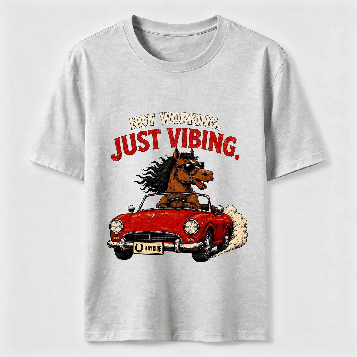 Not Working Just Vibing Horse Classic T-Shirt