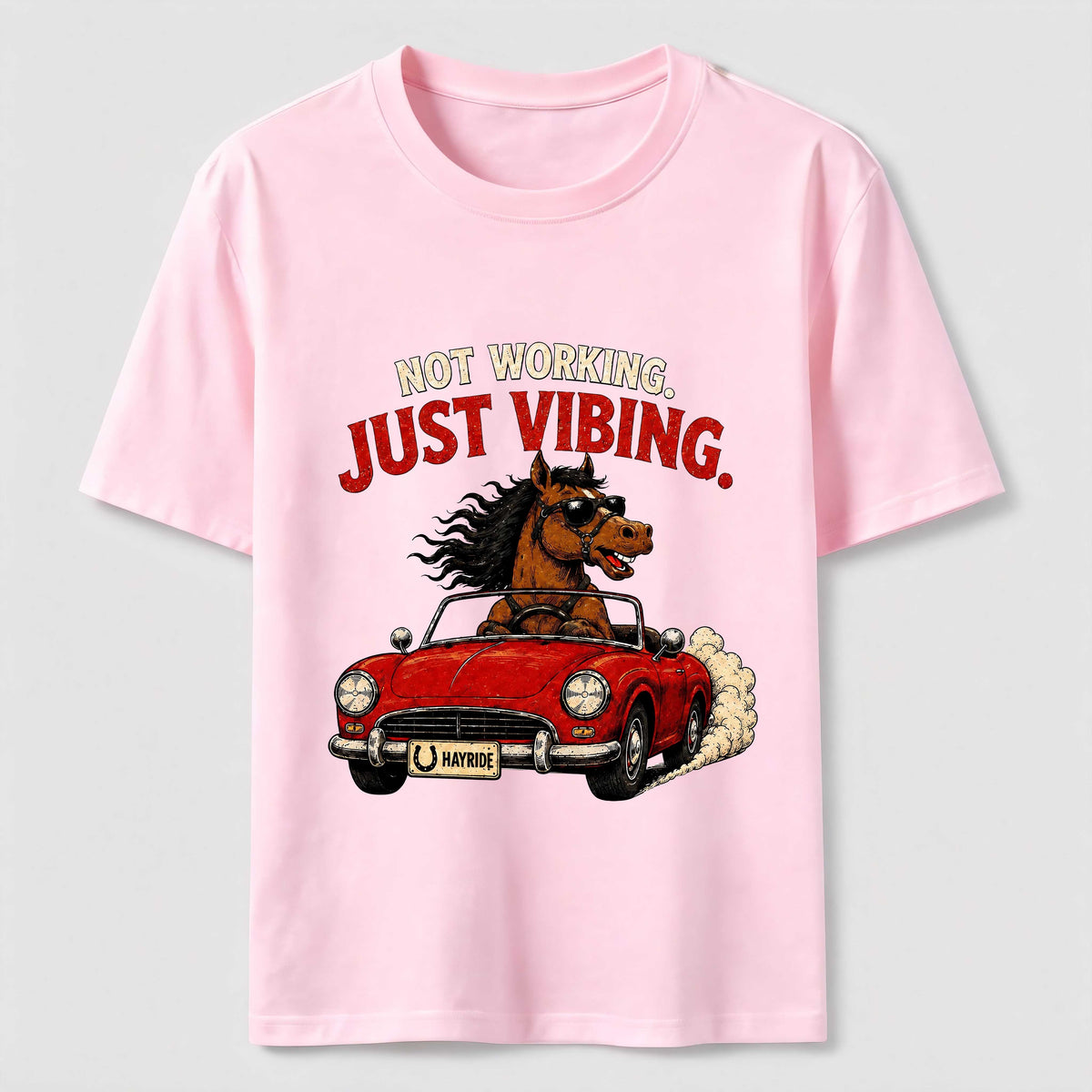 Not Working Just Vibing Horse Classic T-Shirt