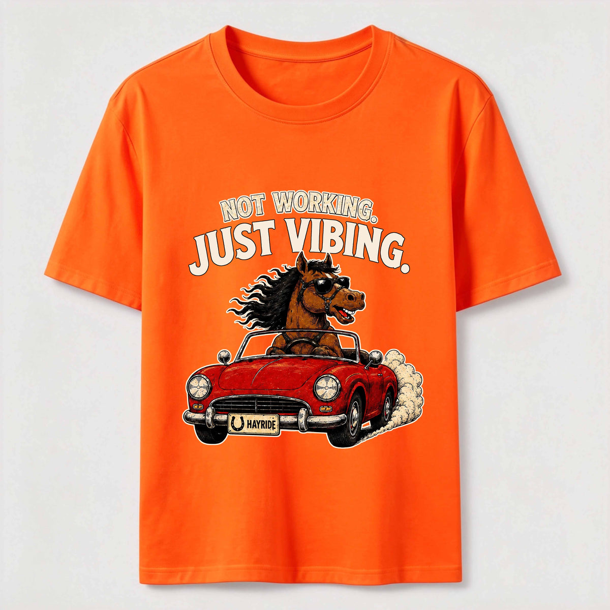 Not Working Just Vibing Horse Classic T-Shirt